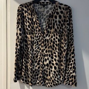 INC International Concepts Animal Print Blouse
